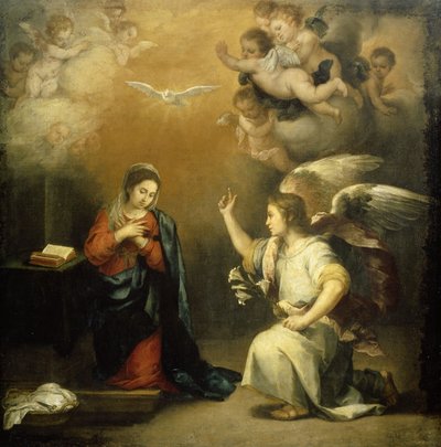 The Annunciation by Bartolomé Esteban Murillo